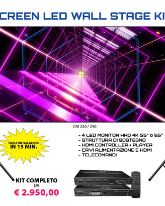VIDEO LED WALL per palchi e scenografie