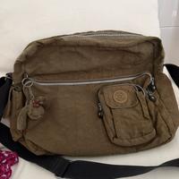 Kipling borsa a tracolla in verde militare