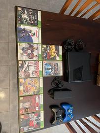 Xbox 360 Slim + 2 Controller + 9 Giochi Originali