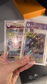 Coppia carte pokemon Graad 9
