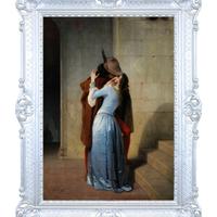 IL BACIO DI HAYEZ STAMPA SU CARTA IN CORNICE 86X67