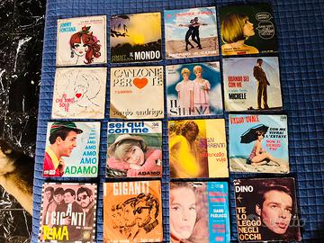 Lotto 35 vinili 45 giri anni 60 e 70