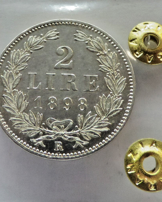 San Marino 1898 R - 2 Lire argento - "Valore" QFDC