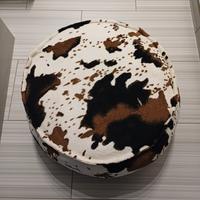 Pouf muccato realizzato a mano