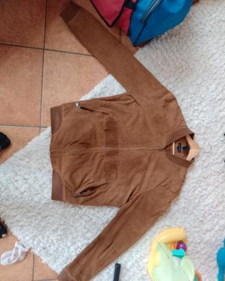 Bomber vero camoscio