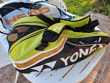 set tennis - 2 racchette + 2 borse