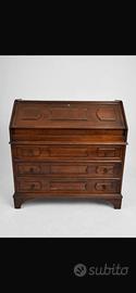 Secretaire ribalta vintage in noce