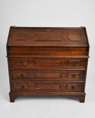 Secretaire ribalta vintage in noce