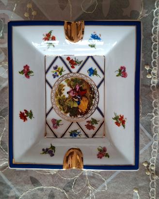 Portacenere "Harmony" porcellana Limoges Style