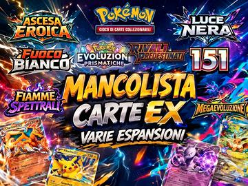 Mancolista carte Pokemon Ex