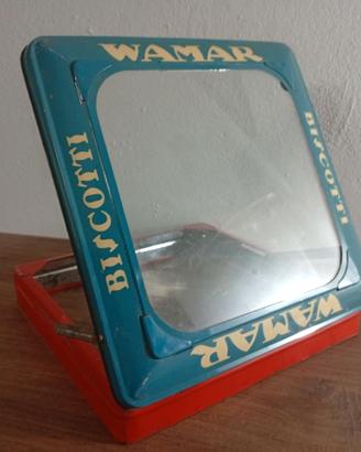 Coperchio latta biscotti Wamar 1930-40