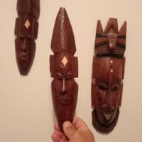 maschere in legno etniche 