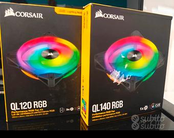 Ventole pc gaming corsair QL come nuove