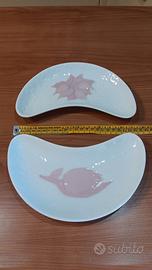 Coppia piattini antipasto ceramiche Galvani