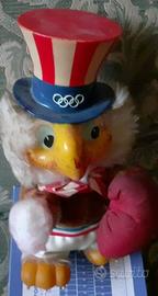 Peluche Aquila vintage Mascotte sport Olimpiadi 84