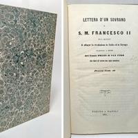 LETTERA D'UN SOVRANO A S.M. FRANCESCO II° 1861