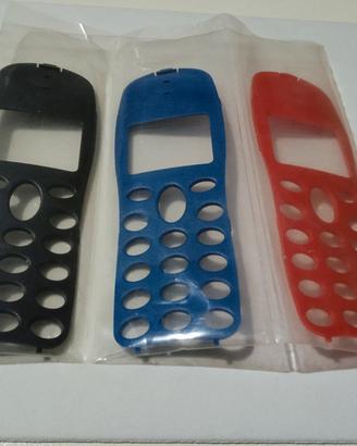 Set 3 cover cellulare NEC grigio blu rosso vintage