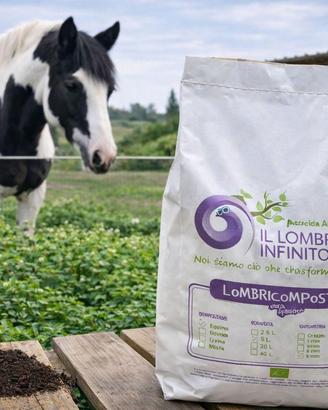 LOMBRICOMPOST EQUINO vagliato 5mm 5Lt. Sped grat