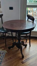 tavolo legno tondo