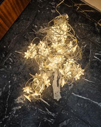 Luci natalizie a tenda