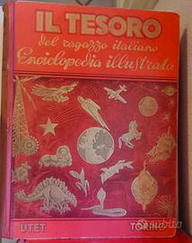 6 vol enciclopedia illustrata Il Tesoro UTET 1948