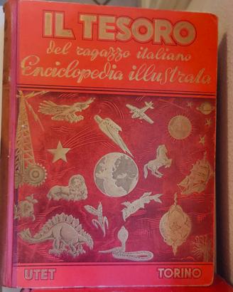 6 vol enciclopedia illustrata Il Tesoro UTET 1948