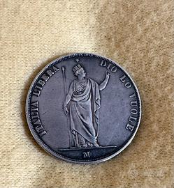 Moneta 5 Lire 1848 - governo provvisorio