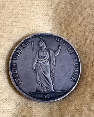 Moneta 5 Lire 1848 - governo provvisorio