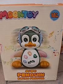 Pinguino sonoro che cammina