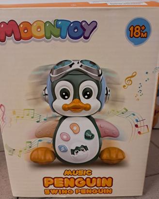 Pinguino sonoro che cammina