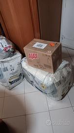 4 pacchi di vstiti, scarpe, accessori, bigiotteria