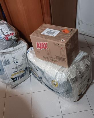 4 pacchi di vstiti, scarpe, accessori, bigiotteria