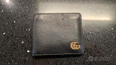 portafoglio uomo Gucci. colore nero ORIGINALE 