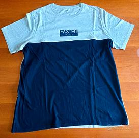 T-shirt Faster blu/grigio Kiabi XL