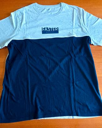 T-shirt Faster blu/grigio Kiabi XL