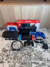 Nintendo switch con accessori 