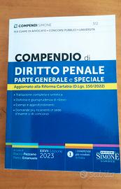 Compendio di Diritto Penale edizioni Simone