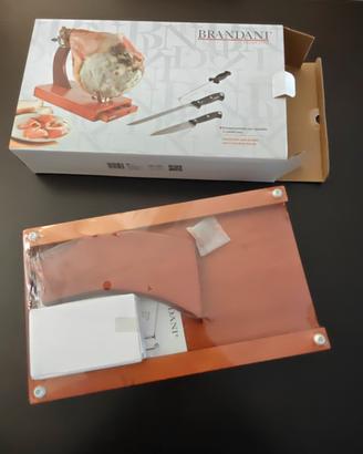 Porta prosciutto Brandani con cassetto 3 coltelli