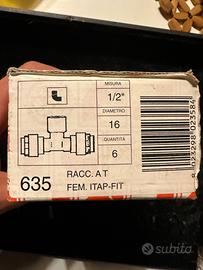 Set 5 Raccordi a T Itap-Fit - Femmina 1/2"