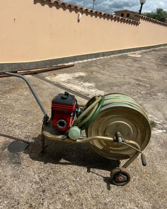 Motopompa irroratrice a scoppio con carrello