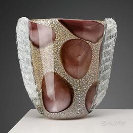 Vaso in Vetro di Murano nella Maniera di Barovier