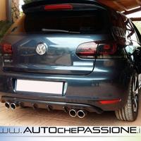 Estrattore per VW Golf 6 dal 2008>2012 4 scarichi