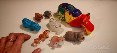 collezione 8 ippopotami