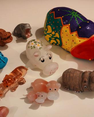collezione 8 ippopotami