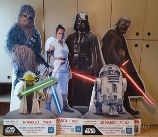 6 cartonati Star Wars personaggi interi