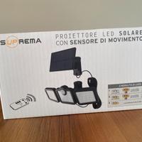 FARETTO LED CON PANNELLO SOLARE “SUPREMA” - NUOVO