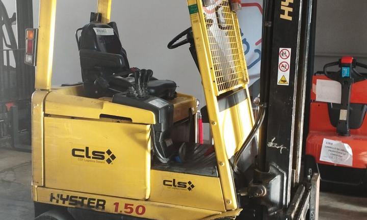 Carrello elevatore elettrico 1500kg marca Hyster