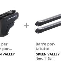 Kit piedi + barre portatutto GREEN VALLEY