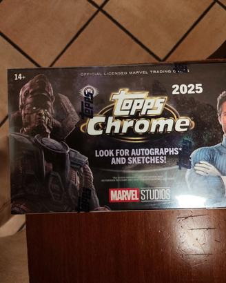 Box Topps Chrome Marvel Studios 2025 - 80 carte