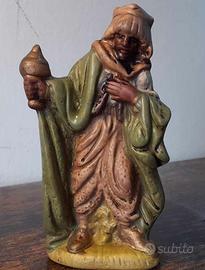 Re magio per presepe in ceramica, alto 11 cm